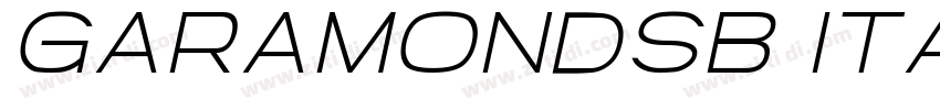 GaramondSB Italic字体转换